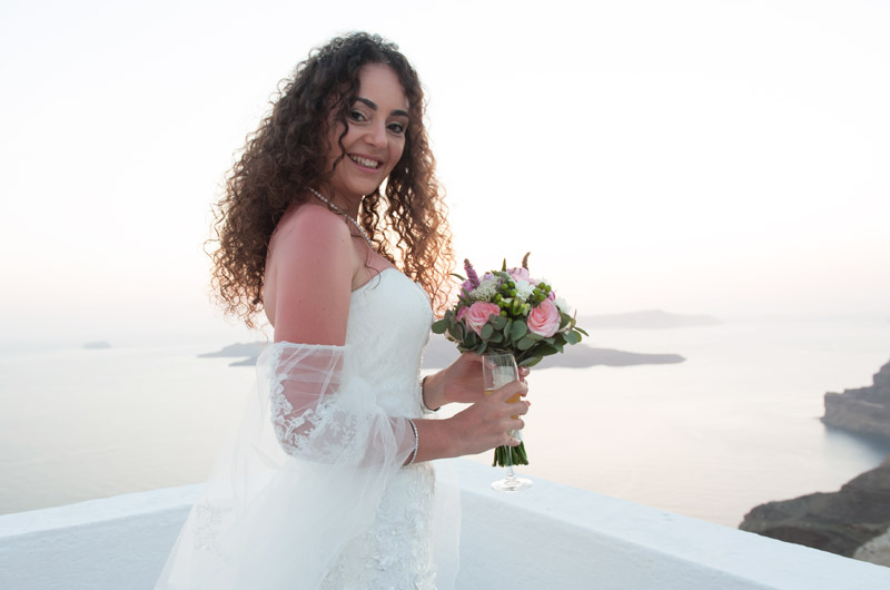 santorini düğün