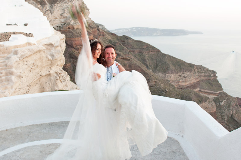 santorini düğün