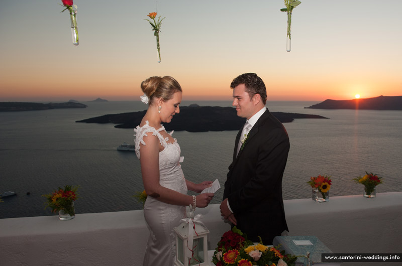 santorini weddings