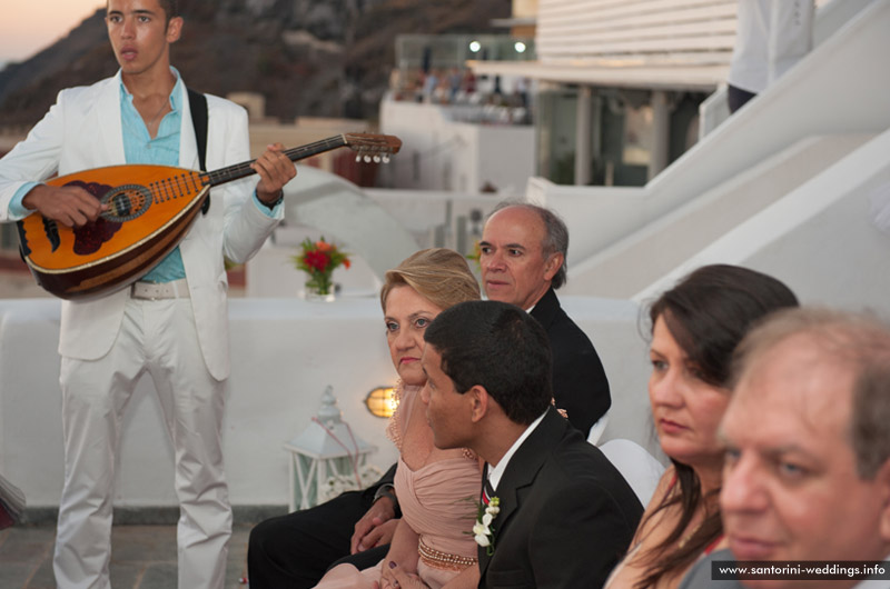 sunset wedding santorini