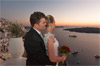 sunset wedding santorini