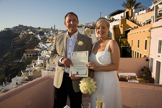 wedding santorini