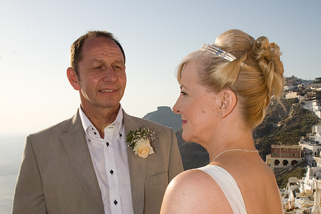 wedding in santorini