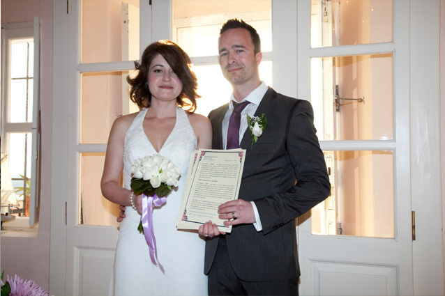 santorini wedding photo