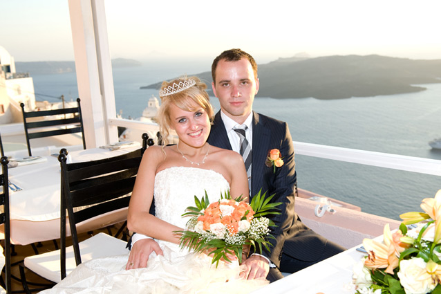 Santorini Caldera Wedding