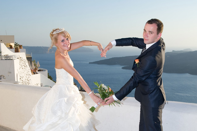 Santorini Bride Groom