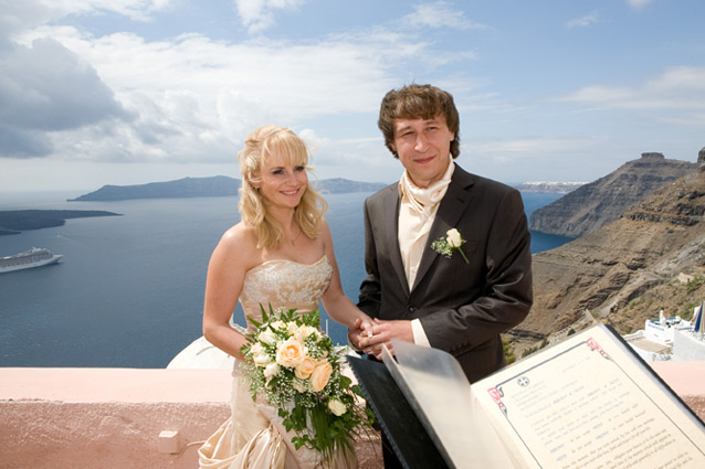 santorini wedding