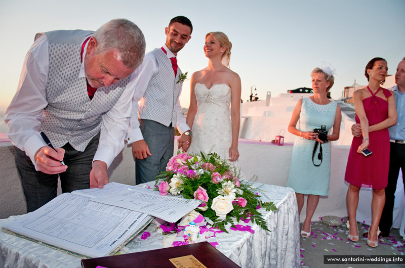 santorini weddings