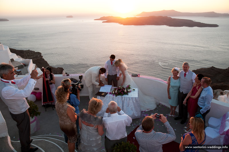 santorini weddings