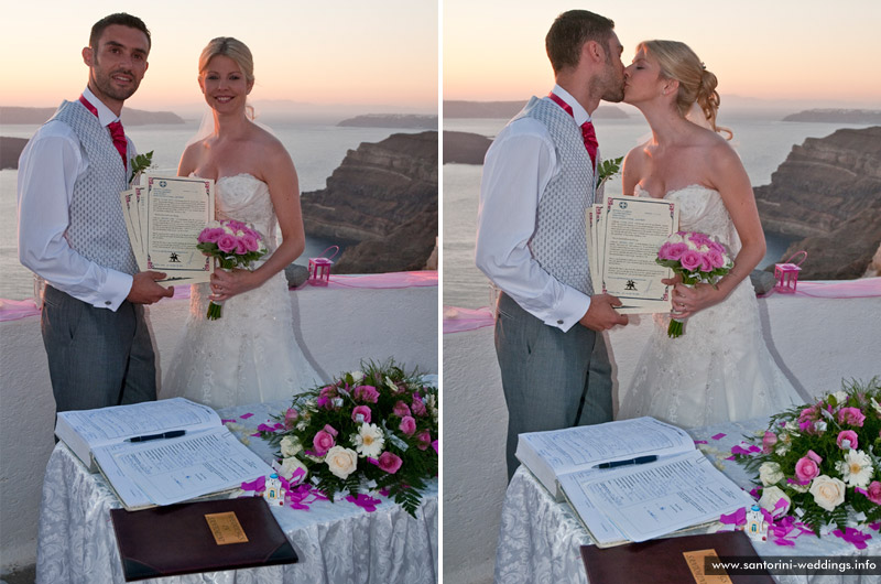 santorini weddings