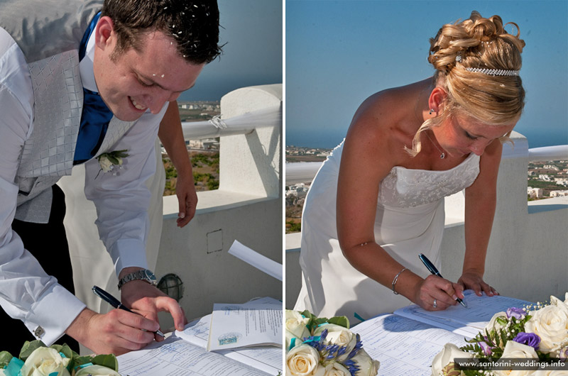 santorini weddings