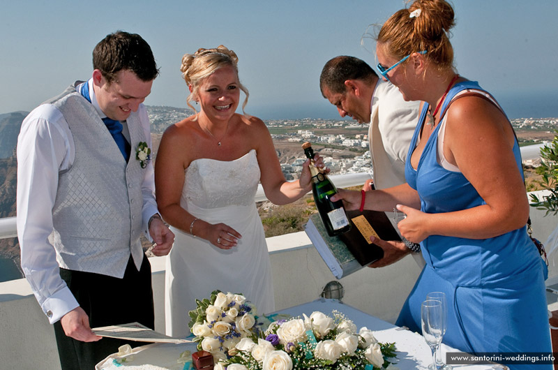 santorini weddings