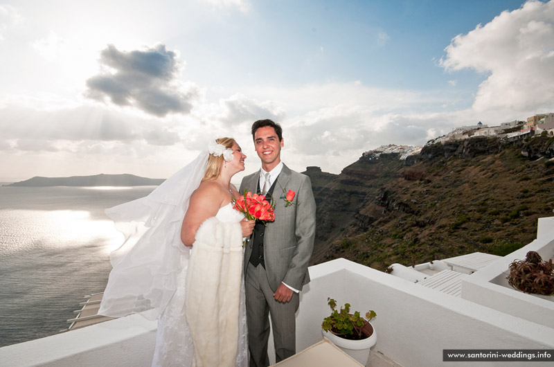 Santorini Wedding At St. Irini Chapel