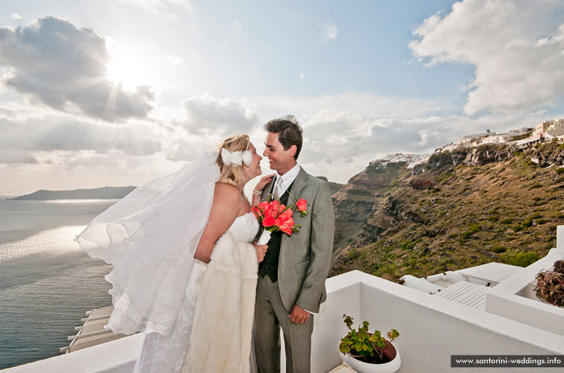 Santorini Wedding At St. Irini Chapel