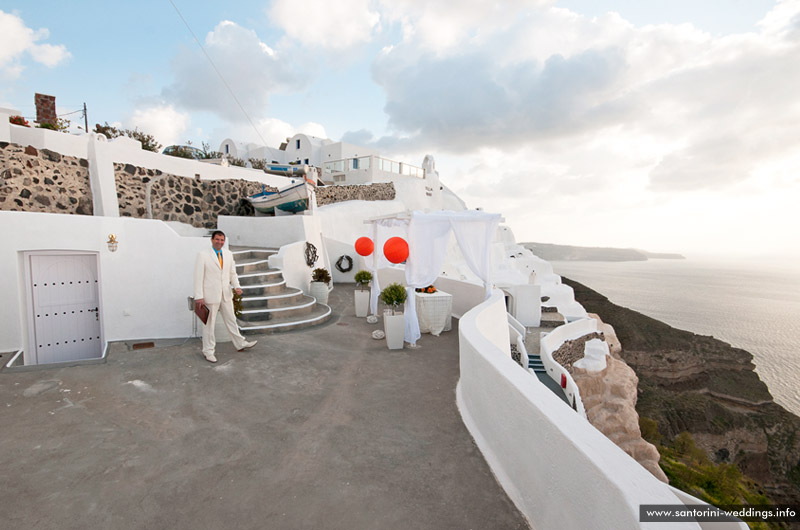 Santorini Wedding At St. Irini Chapel