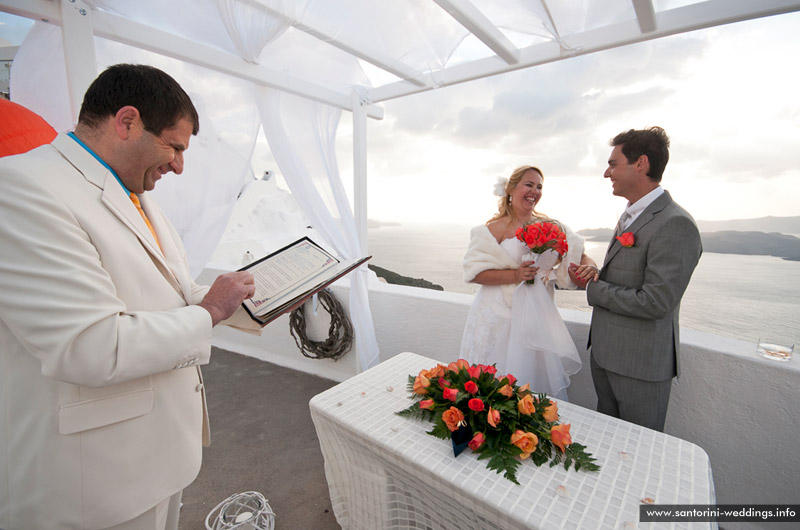 Santorini Wedding At St. Irini Chapel