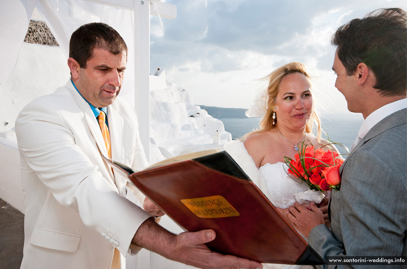 Santorini Wedding At St. Irini Chapel