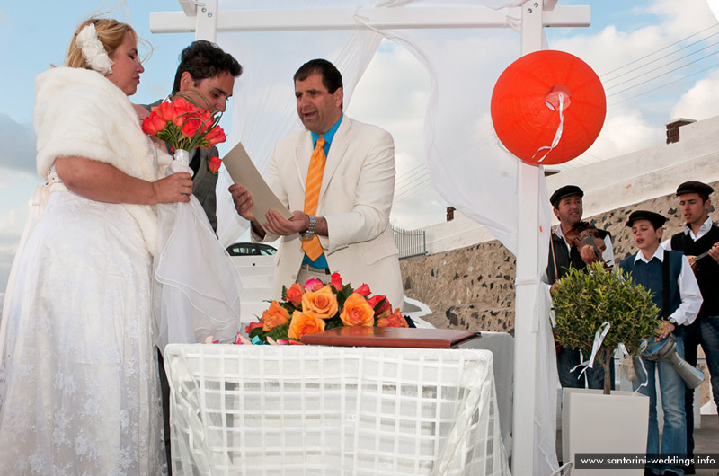 St Irene Santorini Wedding