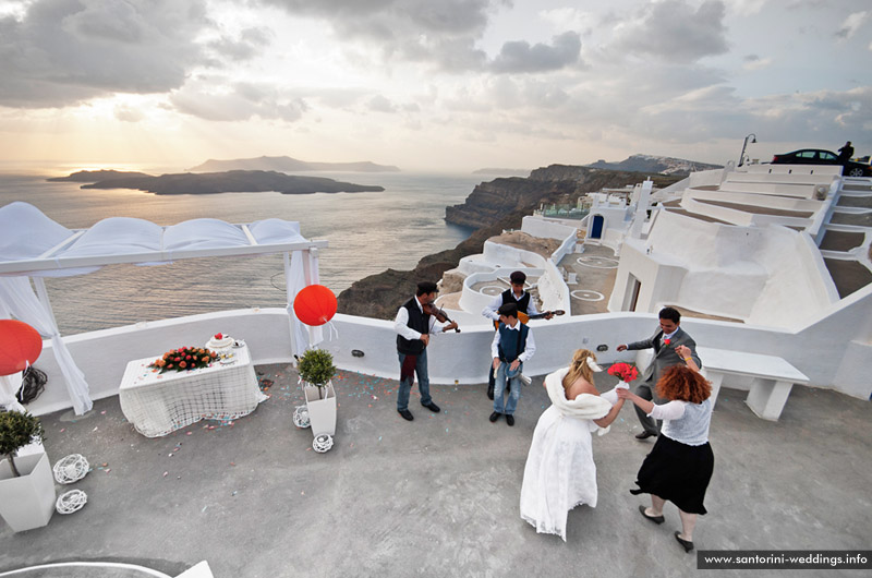 St Irene Santorini Wedding