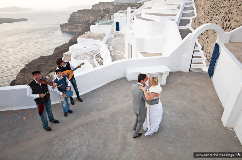 Santorini Wedding At St. Irini Chapel