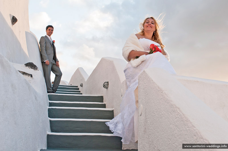 Santorini Wedding At St. Irini Chapel