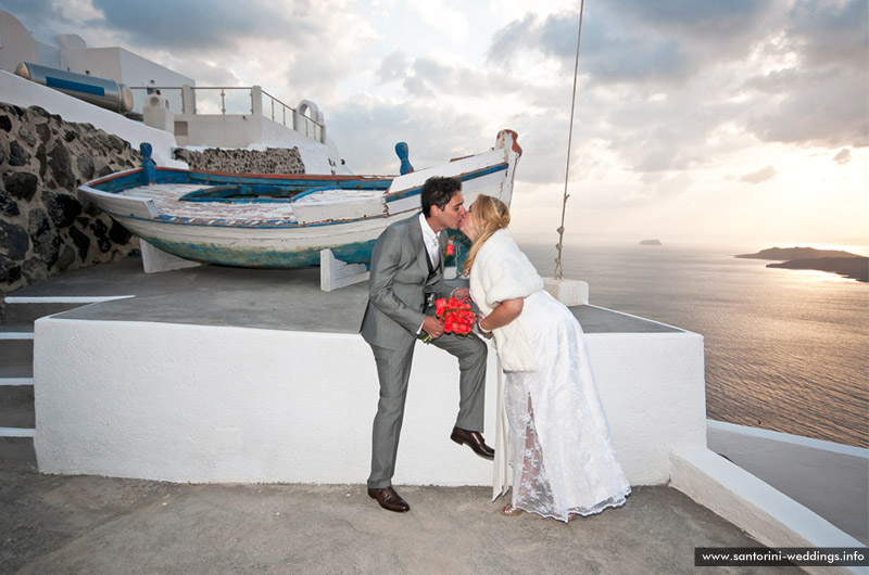 Santorini Wedding At St. Irini Chapel