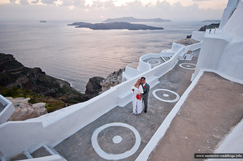 Santorini Wedding At St. Irini Chapel