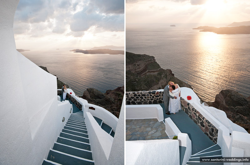 Santorini Wedding At St. Irini Chapel