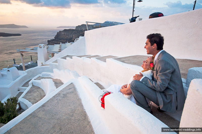 Santorini Wedding At St. Irini Chapel