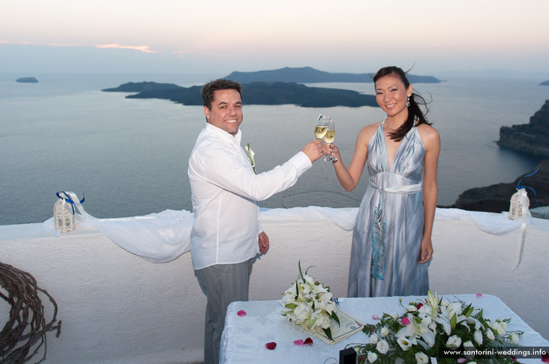 santorini weddings