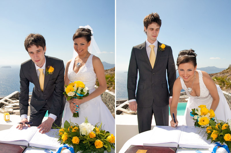 santorini weddings