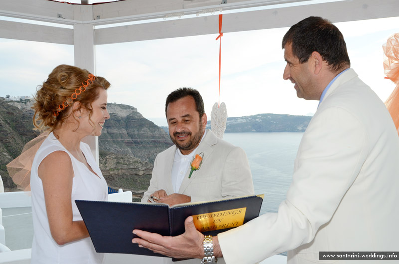 santorini weddings