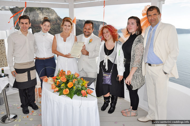 santorini weddings