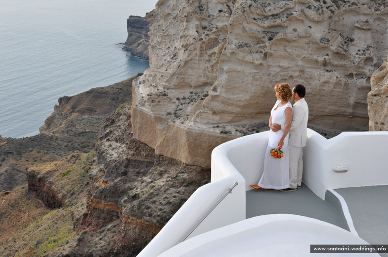 volcano view villas wedding santorini