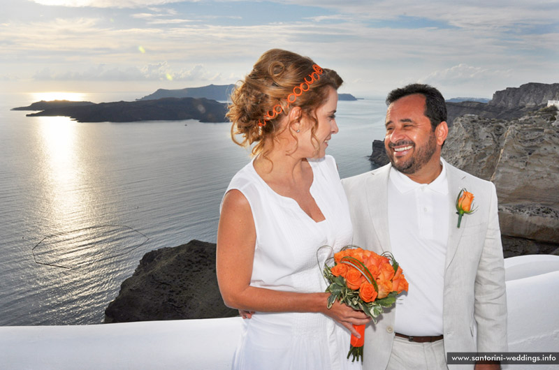 volcano view villas wedding santorini