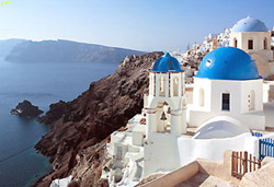 honeymooon vacation package - santorini