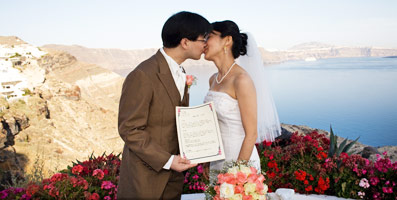 santorini weddings