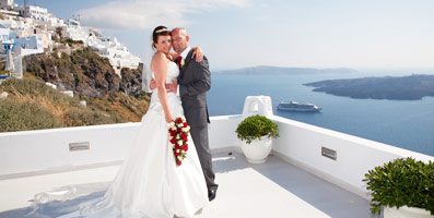 dana villas weddings santorini