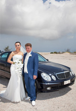 santorini wedding cars