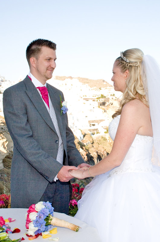 santorini wedding ceremony