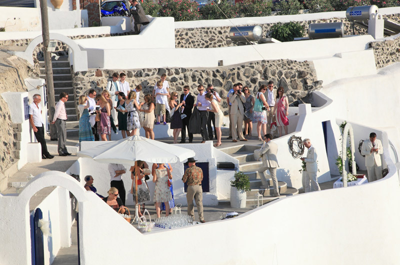 santorini wedding location