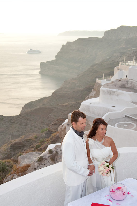 santorini wedding location