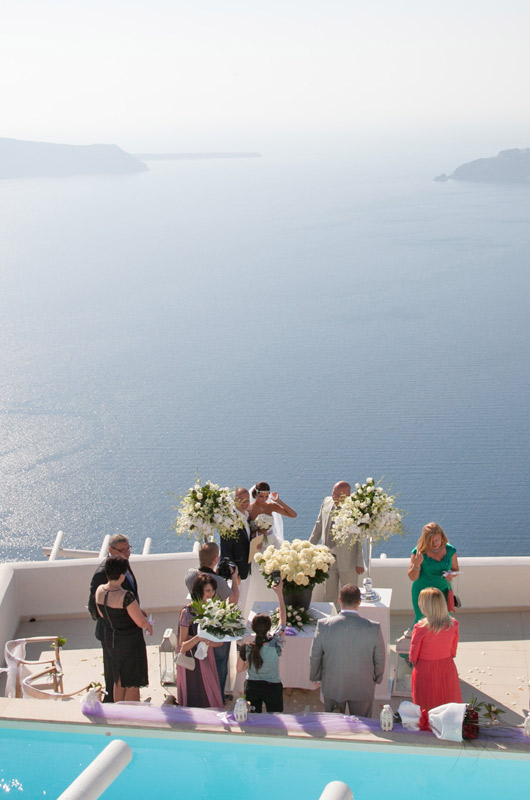 santorini wedding location