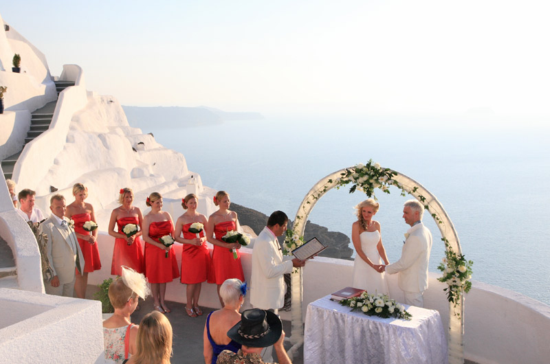 santorini wedding location