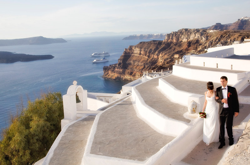 santorini wedding location